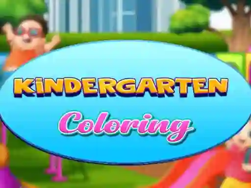 Mäng Kindergarten Coloring Internetis