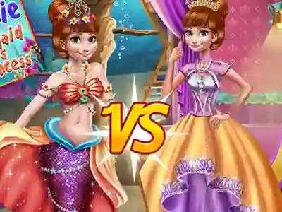 Mäng Anna mermaid vs princess Internetis