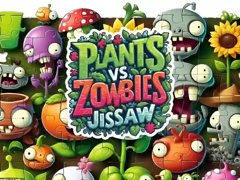 Mäng Plants vs Zombies Jigsaw Internetis
