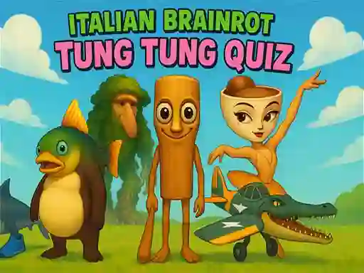 Mäng Italian Brainrot tung Tung Quiz Internetis