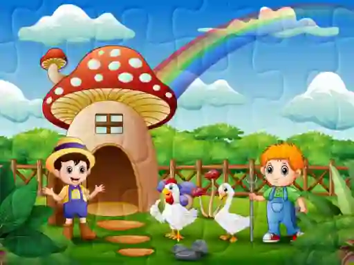 Mäng Farm Animal Jigsaw Internetis