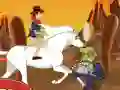 Mäng Cowboy Shoot Zombies Internetis