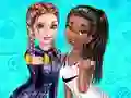 Mäng Elsa And Tiana Workout Buddies Internetis