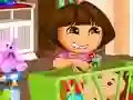 Mäng Dora Baby Caring Slacking Internetis