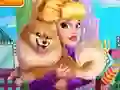 Mäng Audrey Adopts a Puppy Internetis