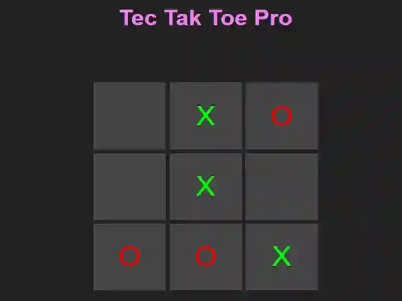 Mäng Tec Tak Toe Pro Internetis