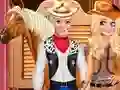 Mäng Frozen Couple Cowboy Style Internetis