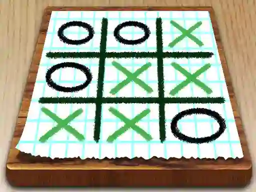 Mäng Tic Tac Toe Paper Note Internetis