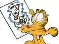 Mäng Garfield connects the dots Internetis