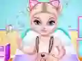 Mäng Naughty Baby Elsa's Weekend Internetis