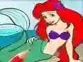 Mäng Princess Mermaid Coloring Game Internetis
