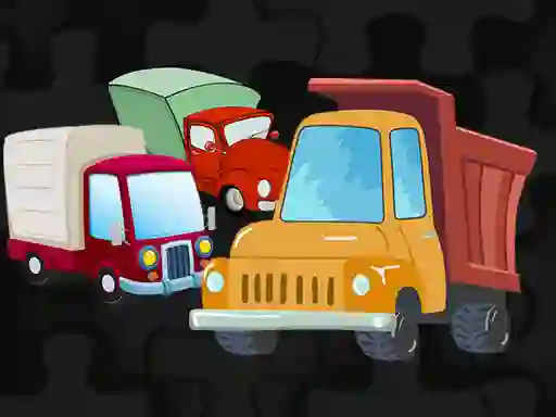 Mäng Cartoon Truck Jigsaw Internetis