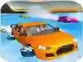 Mäng Crazy Water Surfing Car Race Internetis
