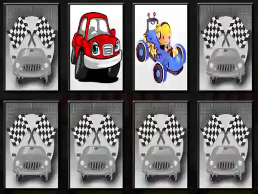 Mäng Racing Cars Memory Internetis