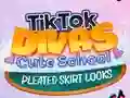 Mäng TikTok Divas Cute School Pleated Skirt Looks Internetis