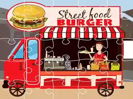 Mäng Burger Trucks Jigsaw Internetis