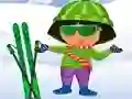 Mäng Dora Ski Dress up Internetis