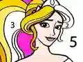 Mäng Princess Coloring By Number Internetis