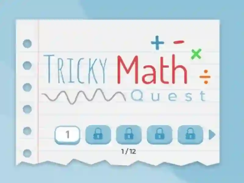 Mäng Tricky Math Quest Internetis