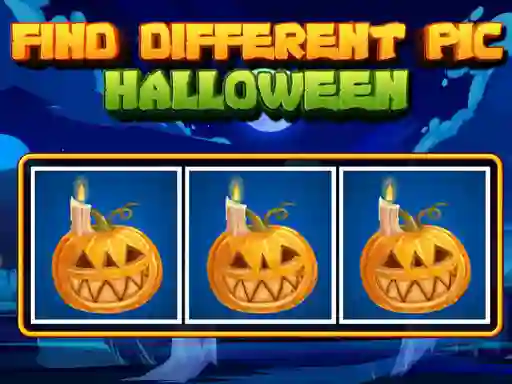 Mäng Find Different Pic Halloween Internetis