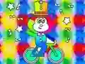 Mäng Coloring Book: Monkey Rides Unicycle Internetis