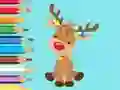 Mäng Coloring Book: Cute Christmas Reindeer Internetis