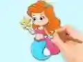 Mäng Coloring Book: Beautiful Mermaid Princess Internetis