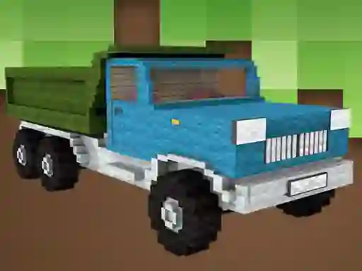 Mäng Blockcraft Truck Jigsaw Internetis