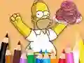 Mäng Coloring Book: Simpson Doughnut Internetis