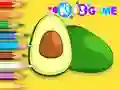 Mäng Coloring Book: Avocado Fruit Internetis