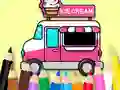 Mäng Coloring Book: Ice Cream Car Internetis