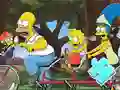 Mäng Jigsaw Puzzle: Simpson Family Riding Internetis