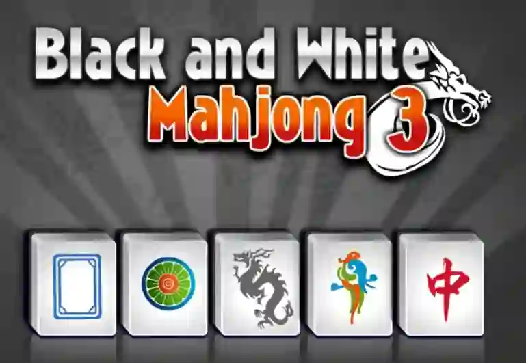 Mäng Black and White Mahjong 3 Internetis
