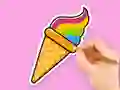 Mäng Coloring Book: Rainbow Ice Cream Internetis
