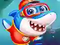 Mäng Little Panda Shark Family Internetis