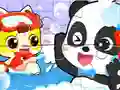 Mäng Jigsaw Puzzle: Baby Panda Shower Time Internetis