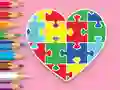 Mäng Coloring Book: Heart Jigsaw Internetis