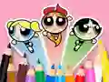 Mäng Coloring Book: The Powerpuff Girls Internetis