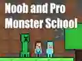 Mäng Noob and Pro Monster School Internetis