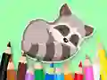 Mäng Coloring Book: Baby Raccoon Internetis