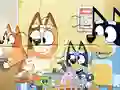 Mäng Jigsaw Puzzle: Bluey Shopping Day Internetis