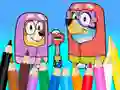 Mäng Coloring Book: Bluey Flossing Grannies Internetis