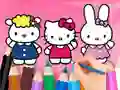 Mäng Coloring Book: Hello Kitty With Friends Internetis