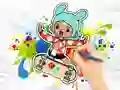 Mäng Coloring Book: Toca Boca Skateboard Internetis