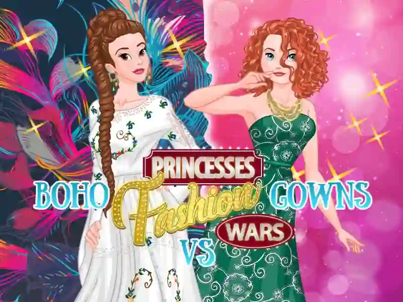 Mäng Princesses: Boho Vs Dress Fashion Wars Internetis