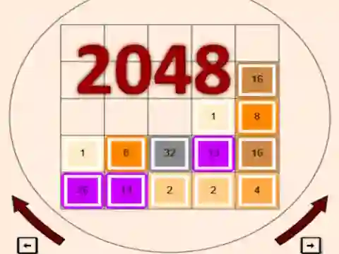 Mäng 2048 Internetis