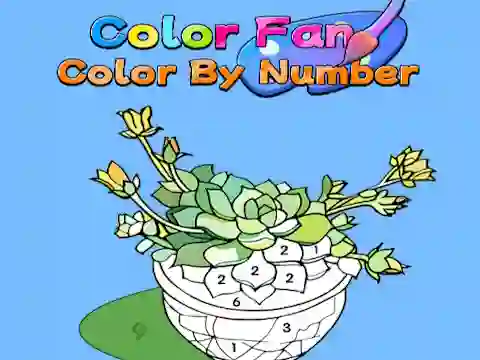 Mäng Color Fan: Color By Number Internetis