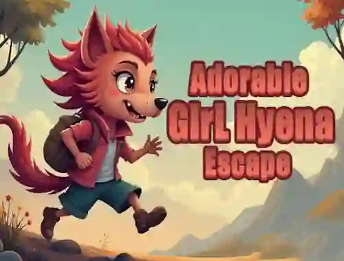 Mäng Adorable Girl Hyena Escape Internetis