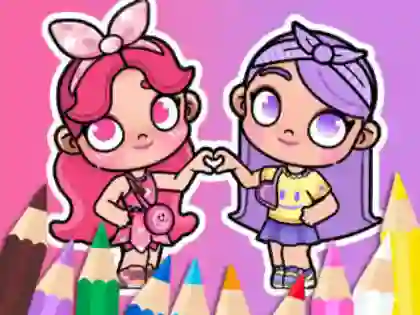 Mäng Coloring Book: BFF In Avatar World Internetis