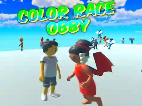 Mäng Color Race Obby Internetis